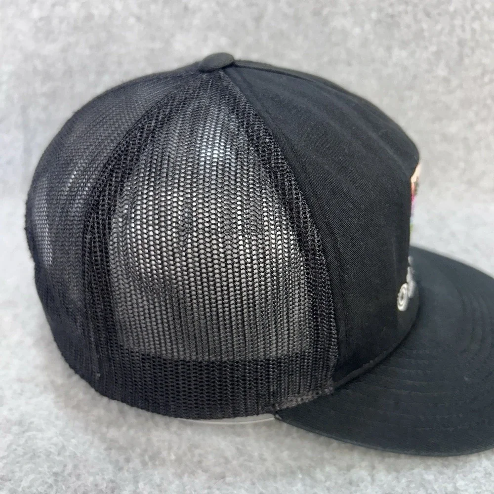 OZ Trails Arkansas NWA Trucker Hat Snapback Black Mesh Back Flat Bill Cap